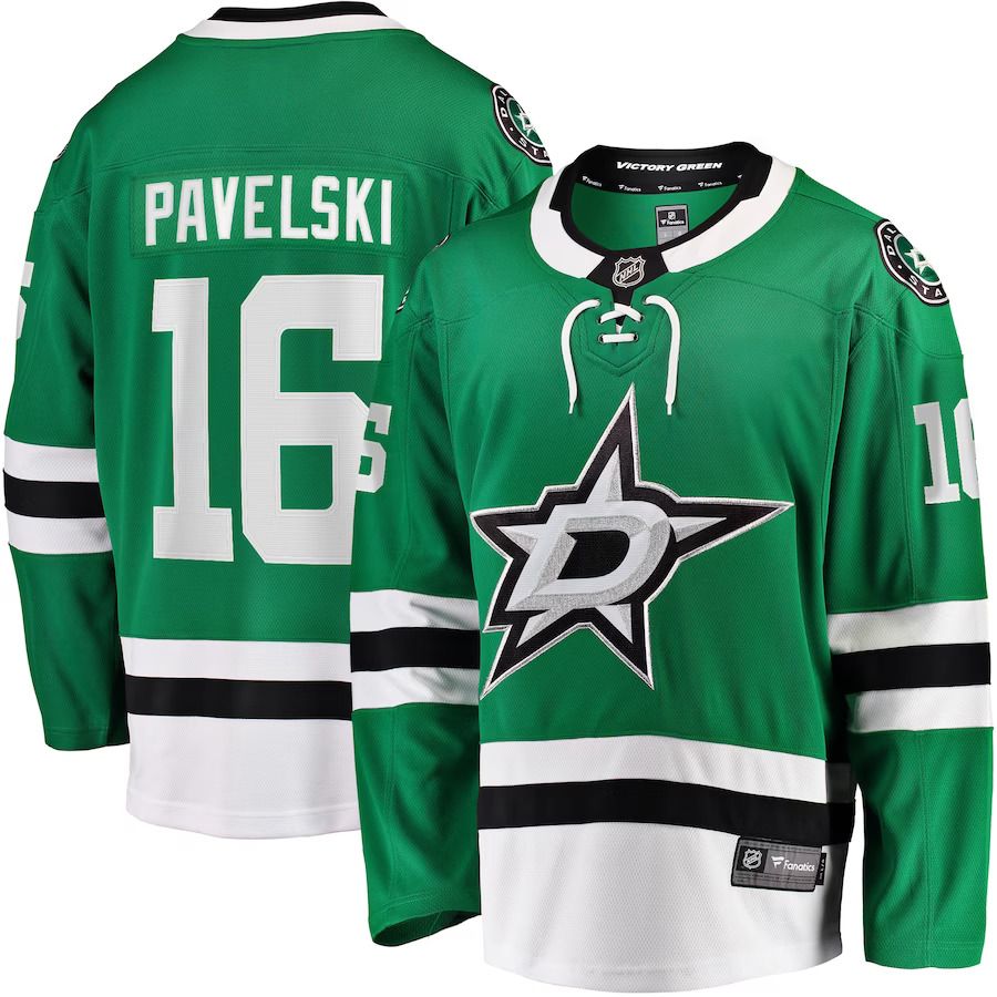 Men Dallas Stars 16 Joe Pavelski Fanatics Branded Kelly Green Breakaway Home Player NHL Jersey